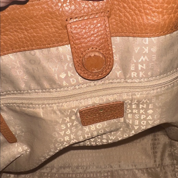 Kate Spade Sheffield Dorma white trim Tote Cognac - Picture 12 of 16